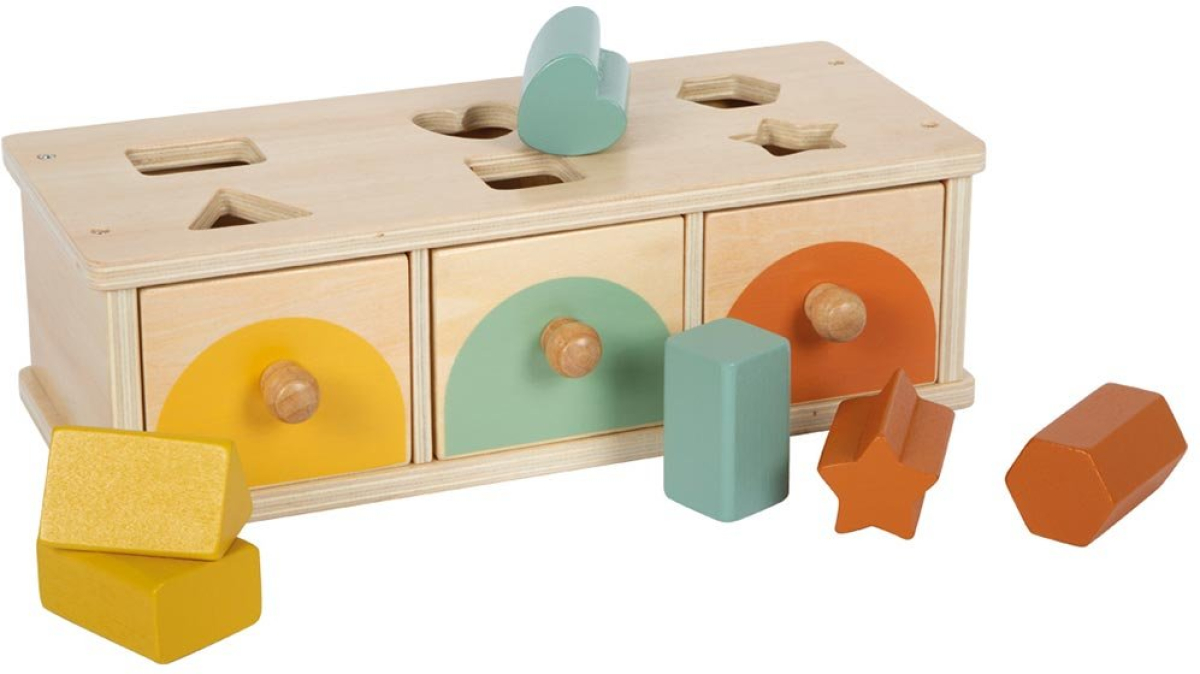 Small Foot Кутия Монтесори, за сортиране по цветове и формина ниска цена с бърза доставка - BestPC.BG