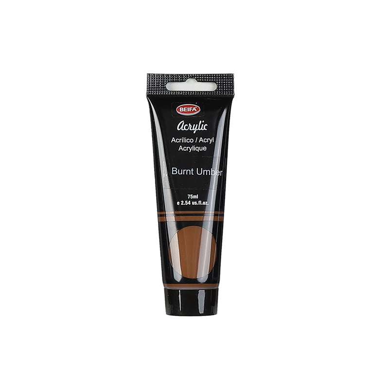 Beifa Акрилна боя, в тубичка, 75 ml, кафявана ниска цена с бърза доставка - BestPC.BG