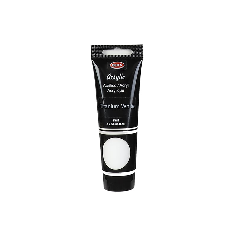 Beifa Акрилна боя, в тубичка, 75 ml, бялана ниска цена с бърза доставка - BestPC.BG