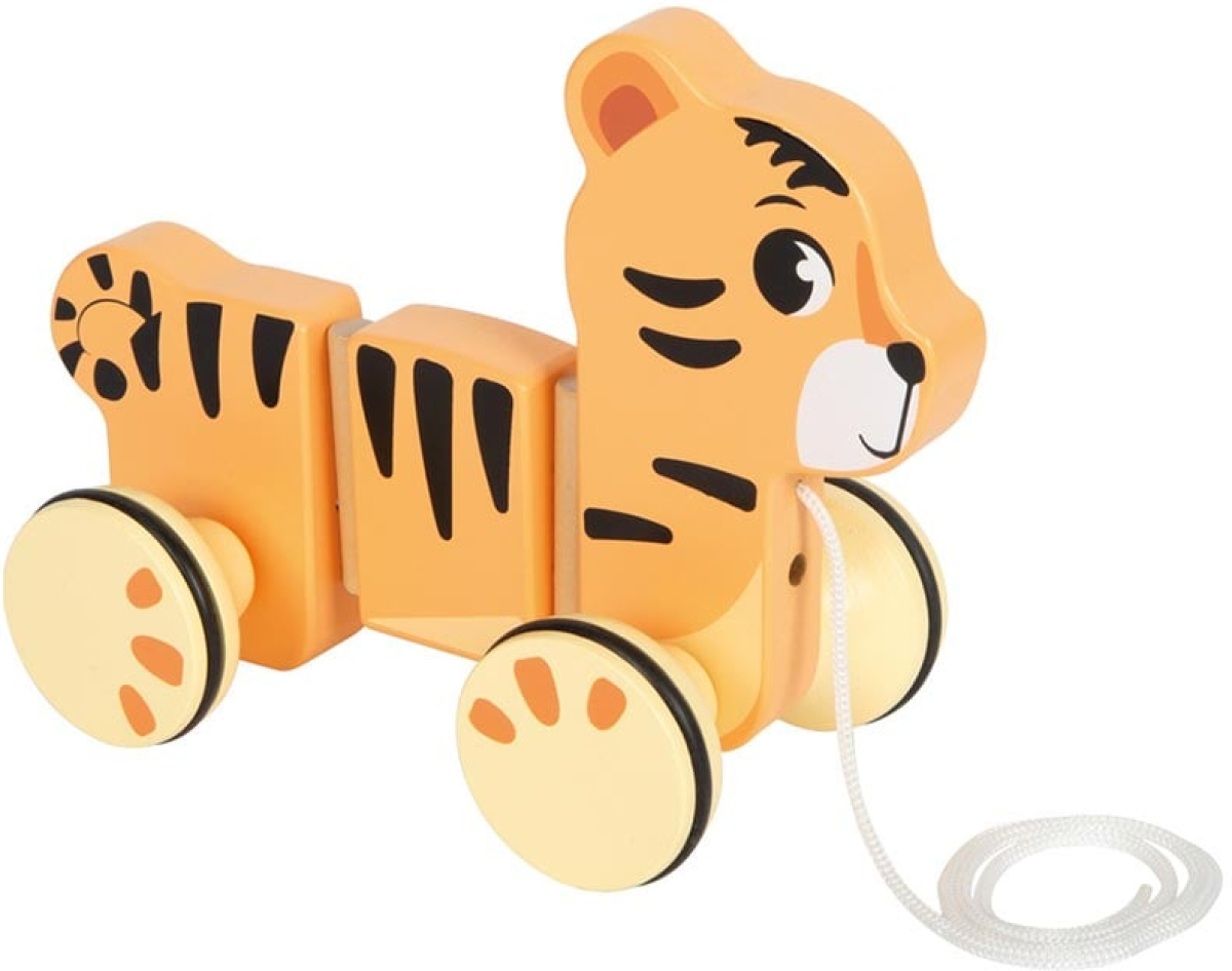 Small Foot Тигър Сафари, за дърпане, дървенна ниска цена с бърза доставка - BestPC.BG