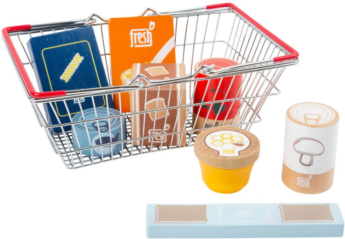 Small Foot Кошница за пазаруване Fresh, с хранителни продуктина ниска цена с бърза доставка - BestPC.BG