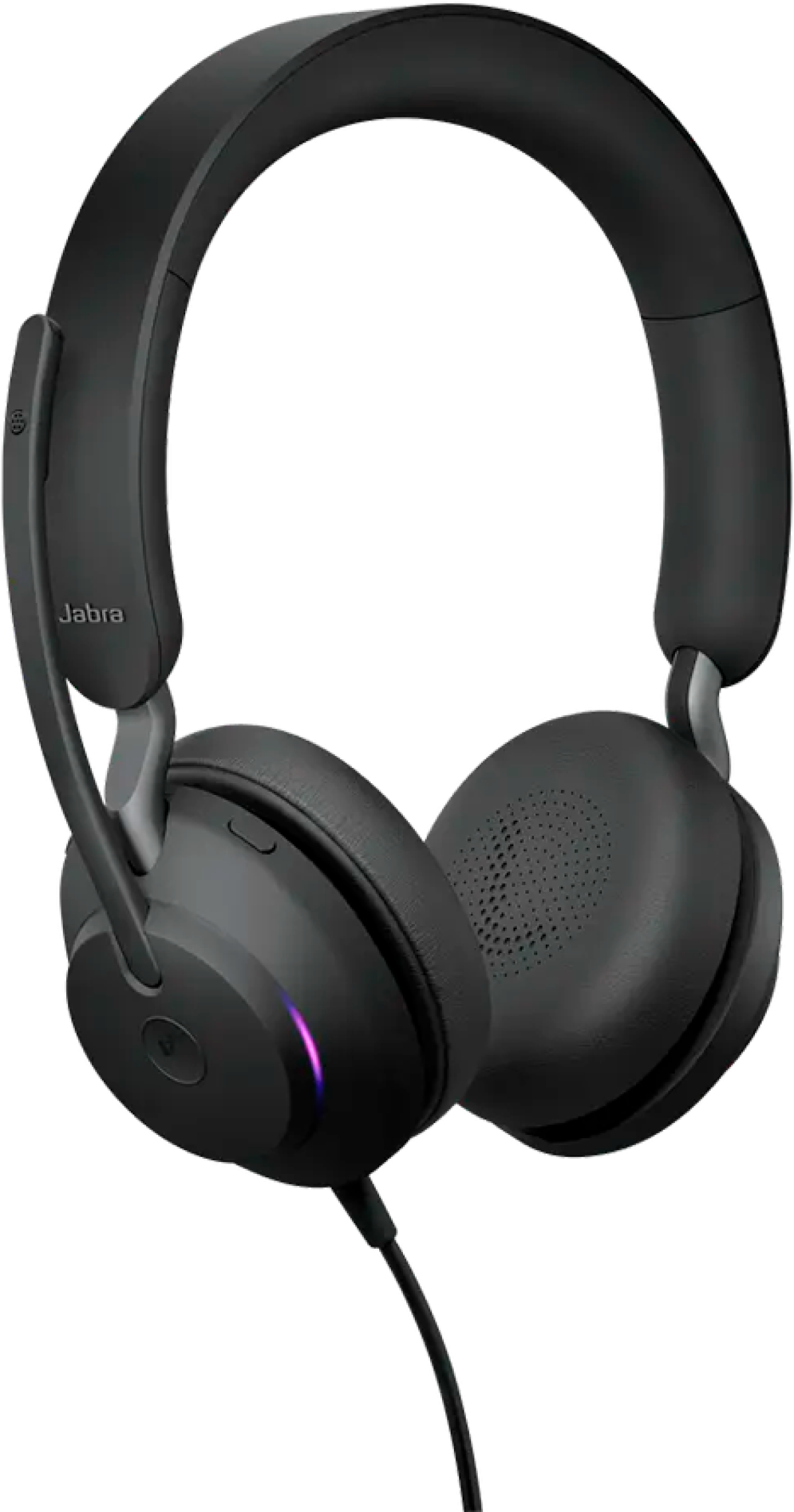Слушалки JABRA Evolve2 40 SE, USB C-A, Microsoft Teams сертификация, Stereo, 117 dB, 20Hz-20kHz, черенна ниска цена с бърза доставка - BestPC.BG