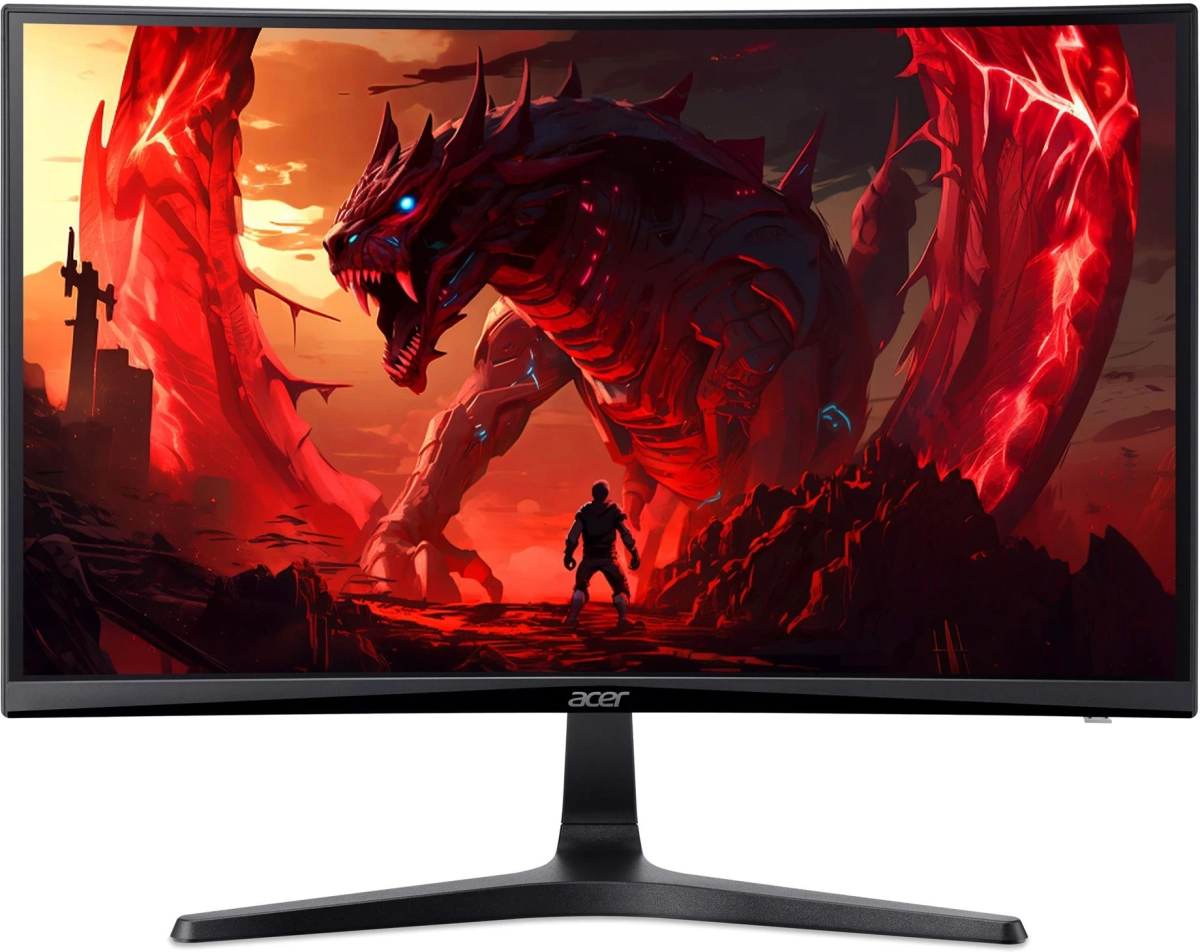 Монитор ACER ED240QP0BI, 23.6" 144Hz, FHD (1920x1080) 16:9, 1x D-Sub(VGA), 1x HDMI, Черенна ниска цена с бърза доставка - BestPC.BG