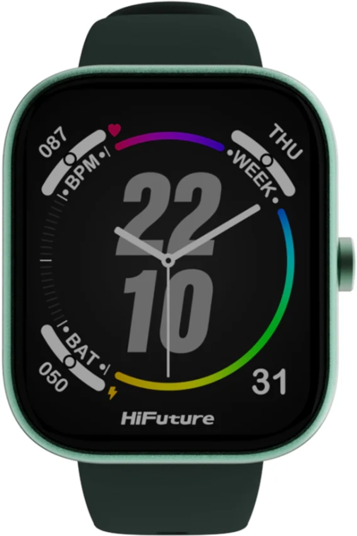 Смарт часовник HiFuture Lume Pro, 1.85 " AMOLED, Always on Display, Bluetooth Call, 3D User Interface, 1ATM Водоустойчив, Зеленна ниска цена с бърза доставка - BestPC.BG