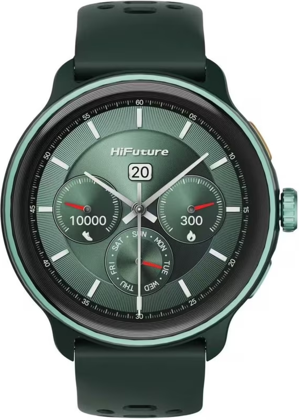 Смарт часовник HiFuture Vela, 1.43" AMOLED, Support AI Coach for Training, Bluetooth Call, 5ATM Водоустойчив, Зеленна ниска цена с бърза доставка - BestPC.BG