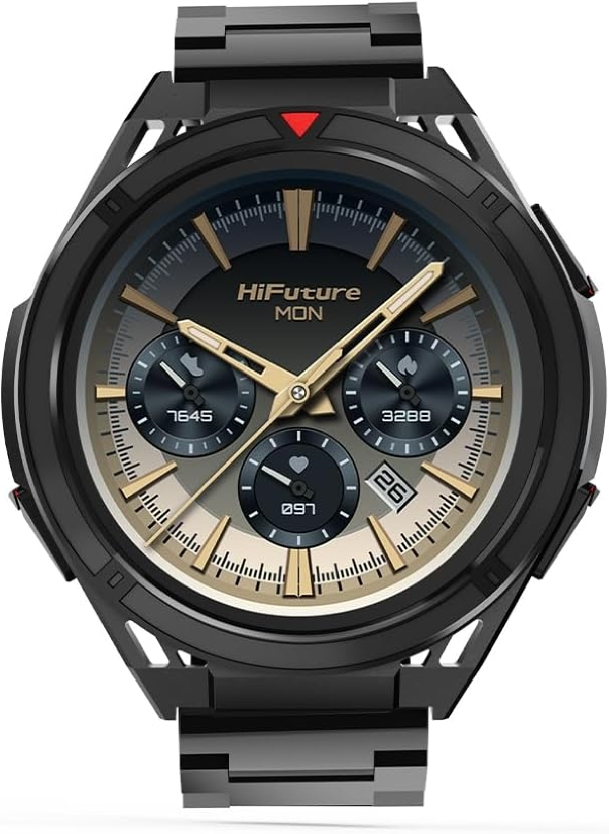 Смарт часовник HiFuture Active, 1.43" AMOLED, Dual Band GPS + Compass + Altimeter, Bluetooth Call, 5ATM Водоустойчив, Черен/Червенна ниска цена с бърза доставка - BestPC.BG