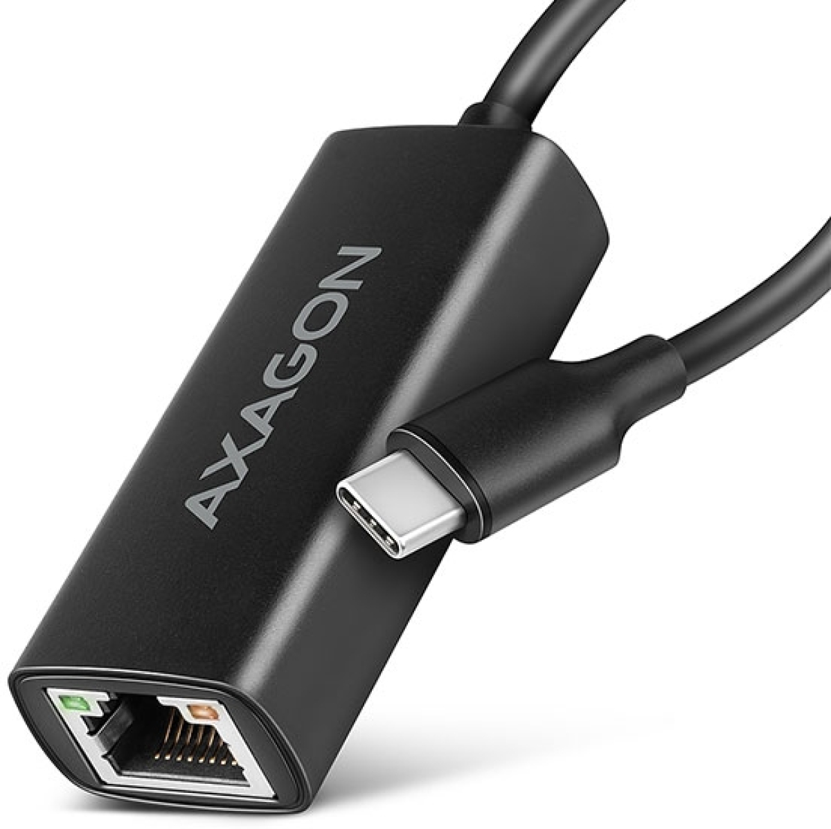 Мрежова LAN карта/адаптер AXAGON ADE-ARC, USB 3.2 Gen 1 към Gigabit Ethernet, 1000Mbps, RJ-45, черенна ниска цена с бърза доставка - BestPC.BG