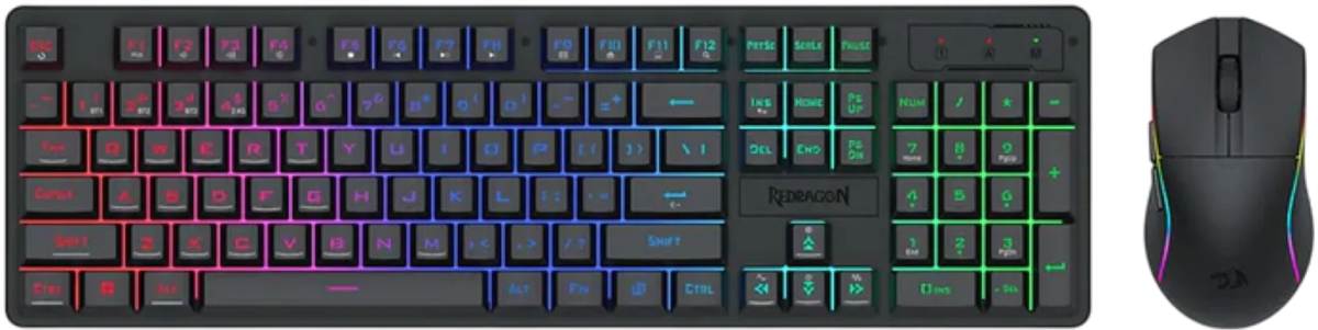 Безжична геймърска клавиатура и мишка Redragon S107-KSна ниска цена с бърза доставка - BestPC.BG