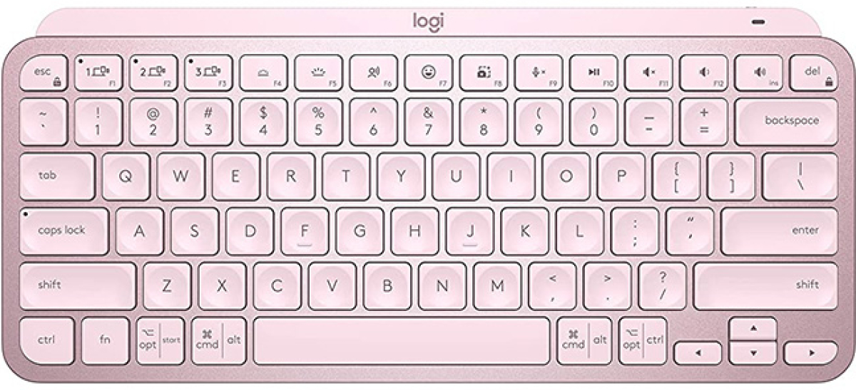 Logitech MX Keys Mini Minimalist Wireless Illuminated Keyboard - ROSEна ниска цена с бърза доставка - BestPC.BG
