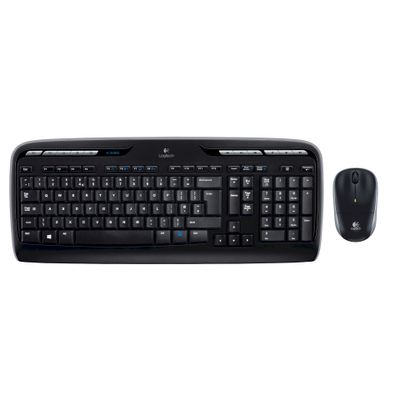 Logitech Wireless Combo MK330 - keyboard and mouse set - International NSEA - blackна ниска цена с бърза доставка - BestPC.BG
