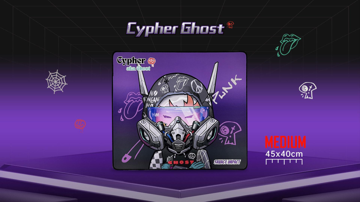 Подложка за мишка Геймърски пад A4 Bloody BP-45W Cypher Ghost - 450 x 400 x 5mmна ниска цена с бърза доставка - BestPC.BG