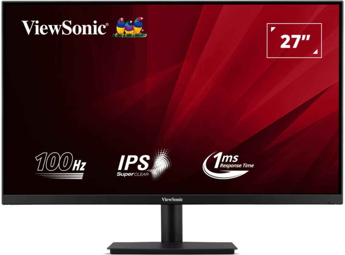 Монитор VIEWSONIC VA270-H-2 27inch, 1920 x 1080 FullHD, 100 Hz, 300 cd/m2, 1 ms, IPS, 16:9, HDMI, VGA, черенна ниска цена с бърза доставка - BestPC.BG