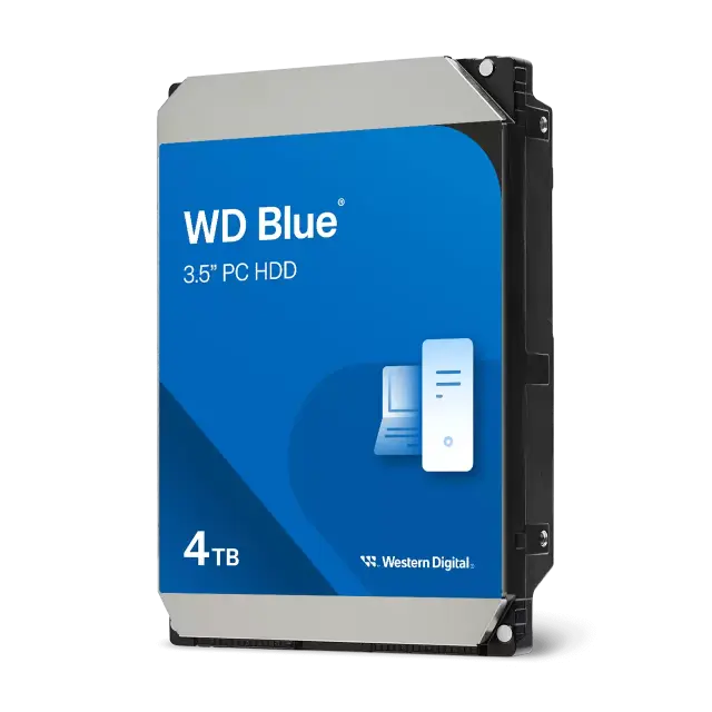 HDD вътрешен Western Digital Blue WD40EZZX, 4TB, SATA3, 3.5", 5400rpm, 256MBна ниска цена с бърза доставка - BestPC.BG