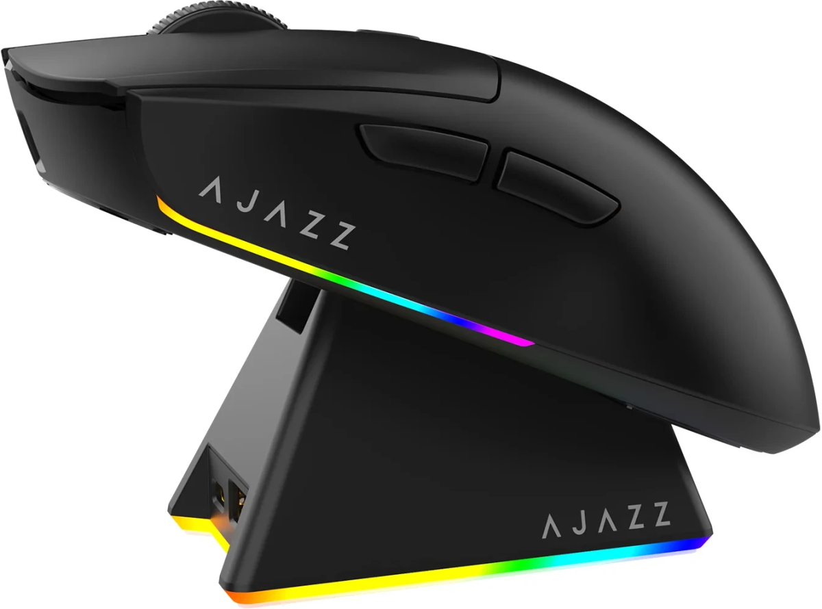 Ajazz професионална геймърска мишка AJ139 V2 MC - Wireless Gaming Mouse - 1K, Magnetic Charging Dock, Blackна ниска цена с бърза доставка - BestPC.BG