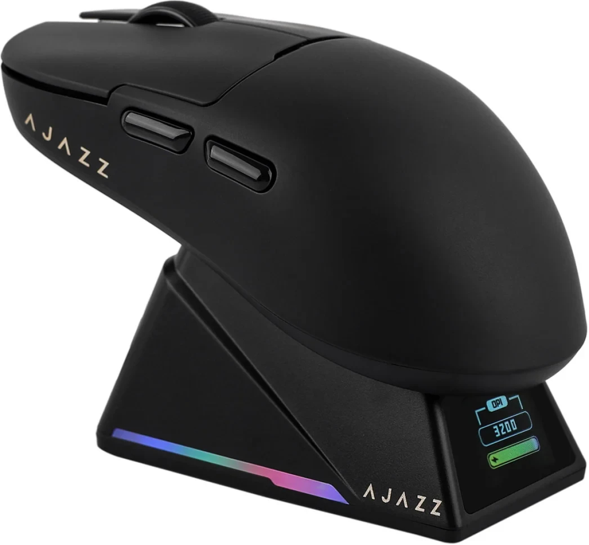 Ajazz професионална геймърска мишка AJ159 APEX - Wireless Gaming Mouse - 8K, Magnetic Charging Dock, Blackна ниска цена с бърза доставка - BestPC.BG
