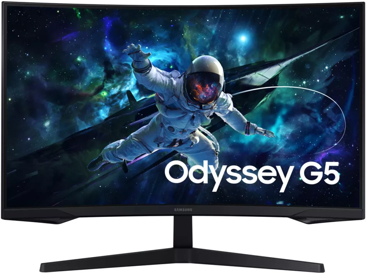 Монитор SAMSUNG Odyssey G5 G55C, 32\'\', VA QHD (2560х1440) 16:9, Извит, 165Hz, 1ms, 300 cd/m², HDR10, HDMI, DPна ниска цена с бърза доставка - BestPC.BG