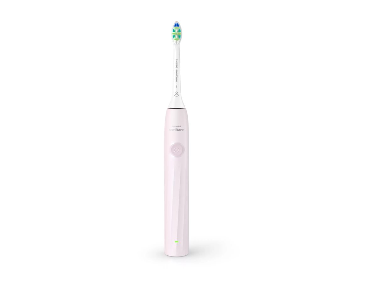 Четка за зъби Philips Sonicare 2100 Series HX4021, 2 степени на интензивност, SmartTimer, Quadpacer, розовна ниска цена с бърза доставка - BestPC.BG