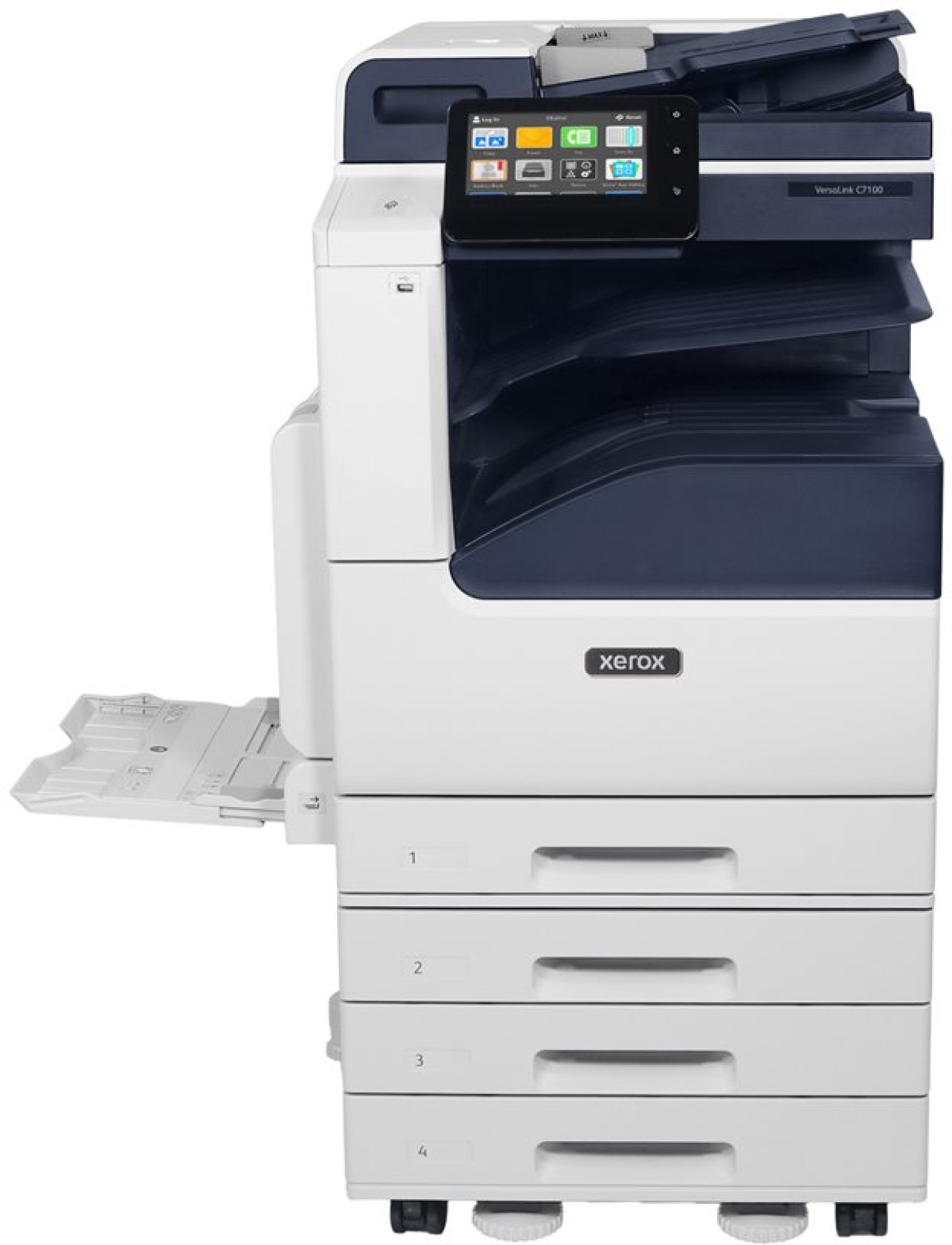 Мултифункционално у-во XEROX VersaLink C7100 , Лазерен, A3, Сензорен дисплей, Gigabit LAN, USB host, NFC, USB 3.0, 4 шкафа, Бялна ниска цена с бърза доставка - BestPC.BG