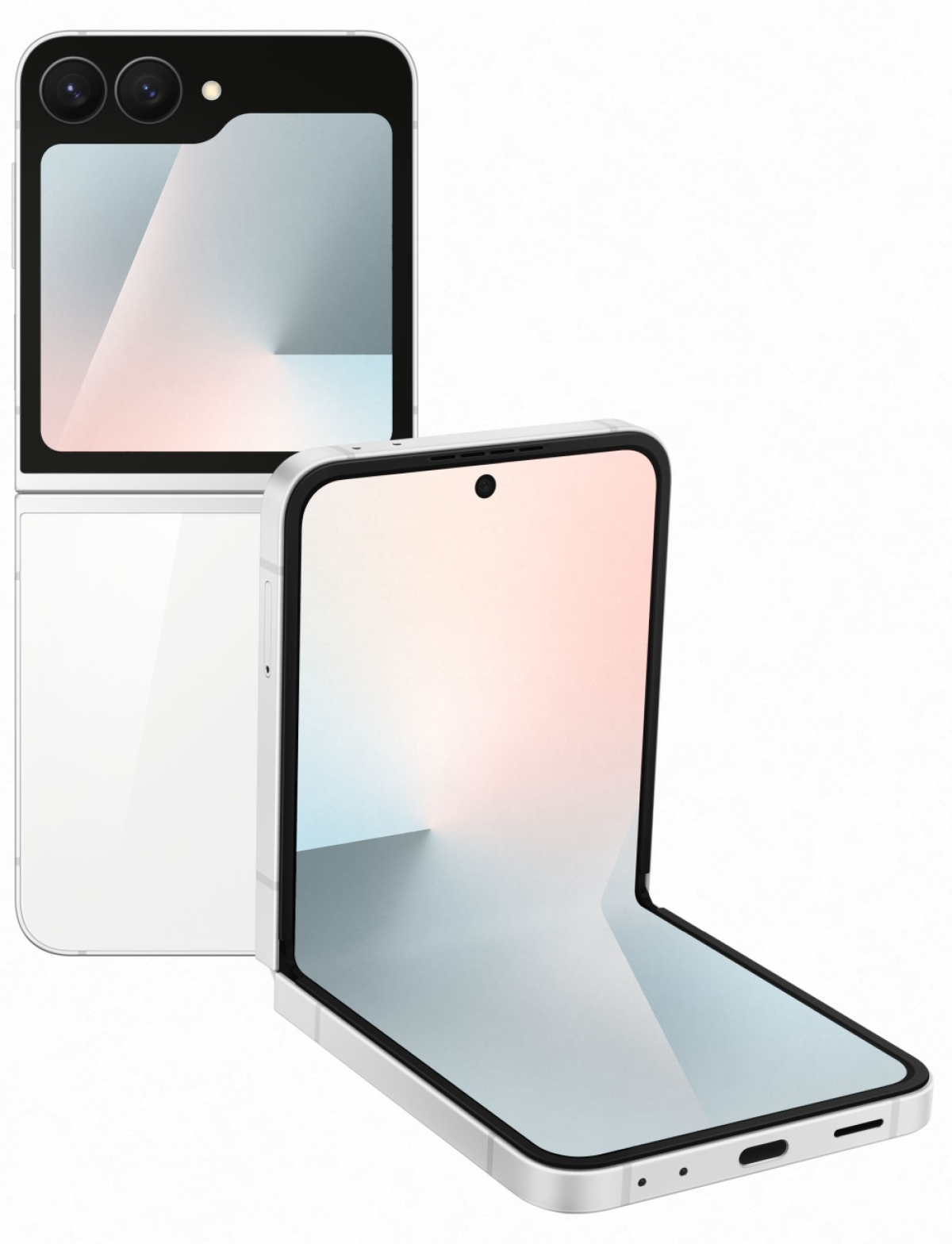 Смартфон Samsung SM-F761 GALAXY Flip7 FE 5G, 6.7" AMOLED, 8GB RAM 128GB, Dual SIM, IP48, Бялна ниска цена с бърза доставка - BestPC.BG