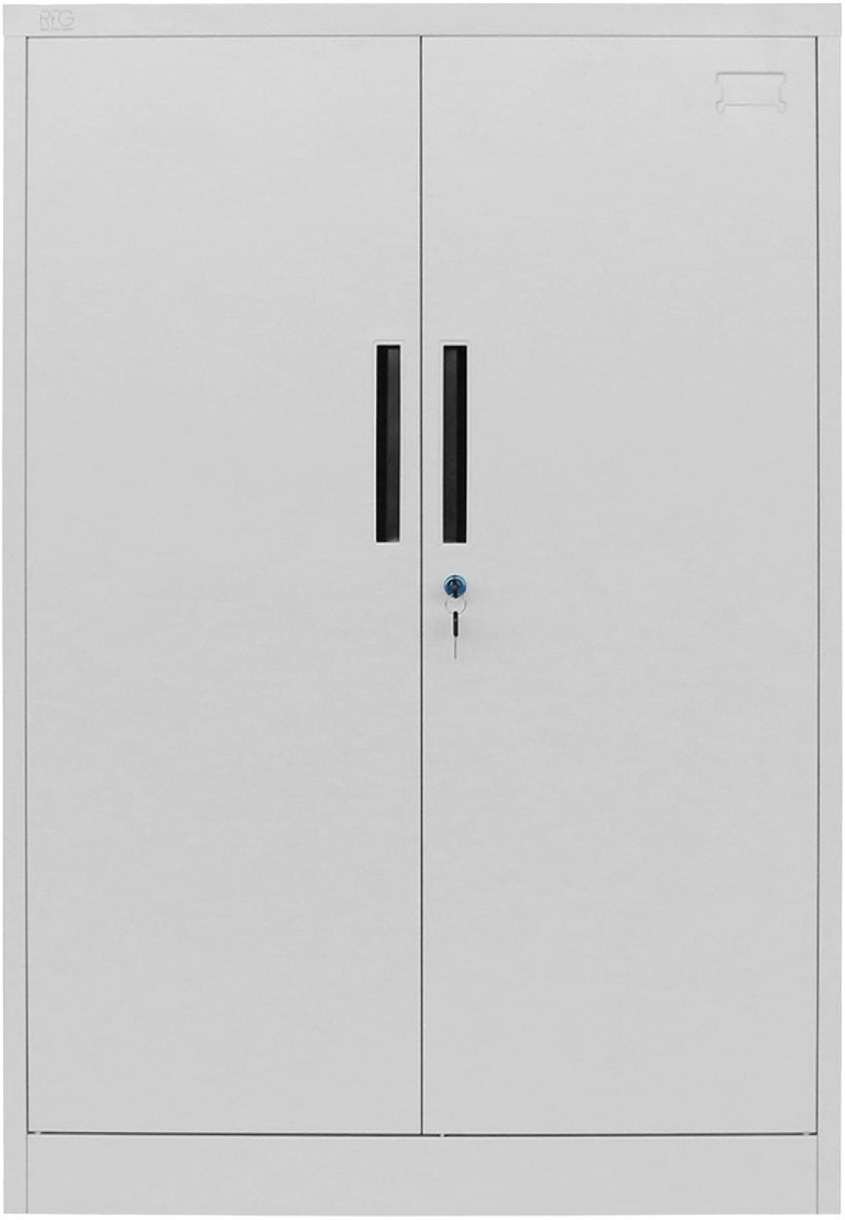 Шкаф RFG, метален, с два рафта, 900 х 400 х 1300 mm, сивна ниска цена с бърза доставка - BestPC.BG