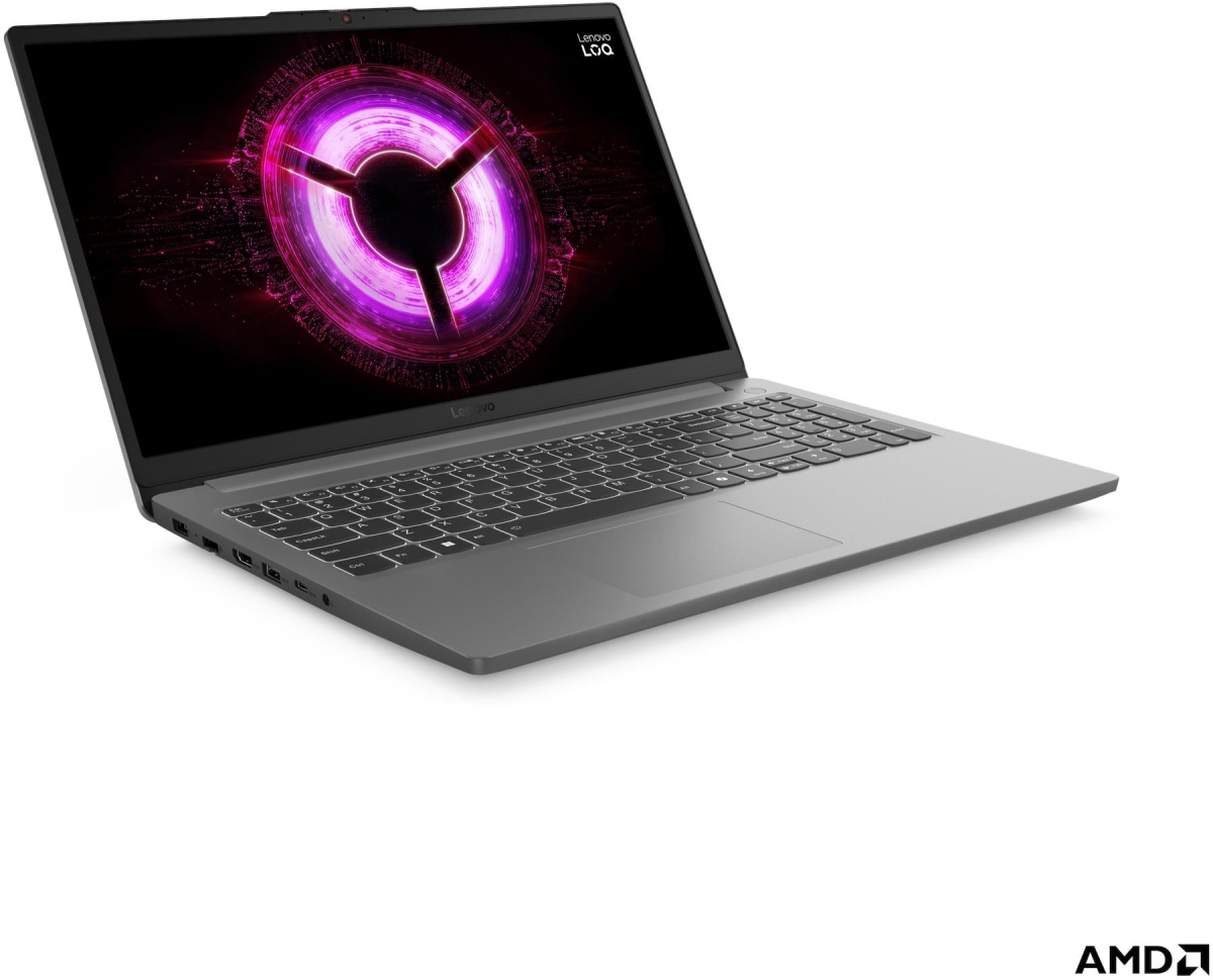 Лаптоп Lenovo LOQ 15ARP10E, 15.6" FHD IPS 144Hz, AMD Ryzen 7 7735HS, 16GB, 1TB SSD, RTX 3050 6GB, Сивна ниска цена с бърза доставка - BestPC.BG