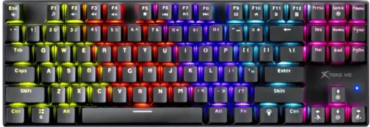 Xtrike ME геймърска механична клавиатура Gaming Mechanical keyboard 87 keys TKL - GK-989 - RED switches (English US)на ниска цена с бърза доставка - BestPC.BG