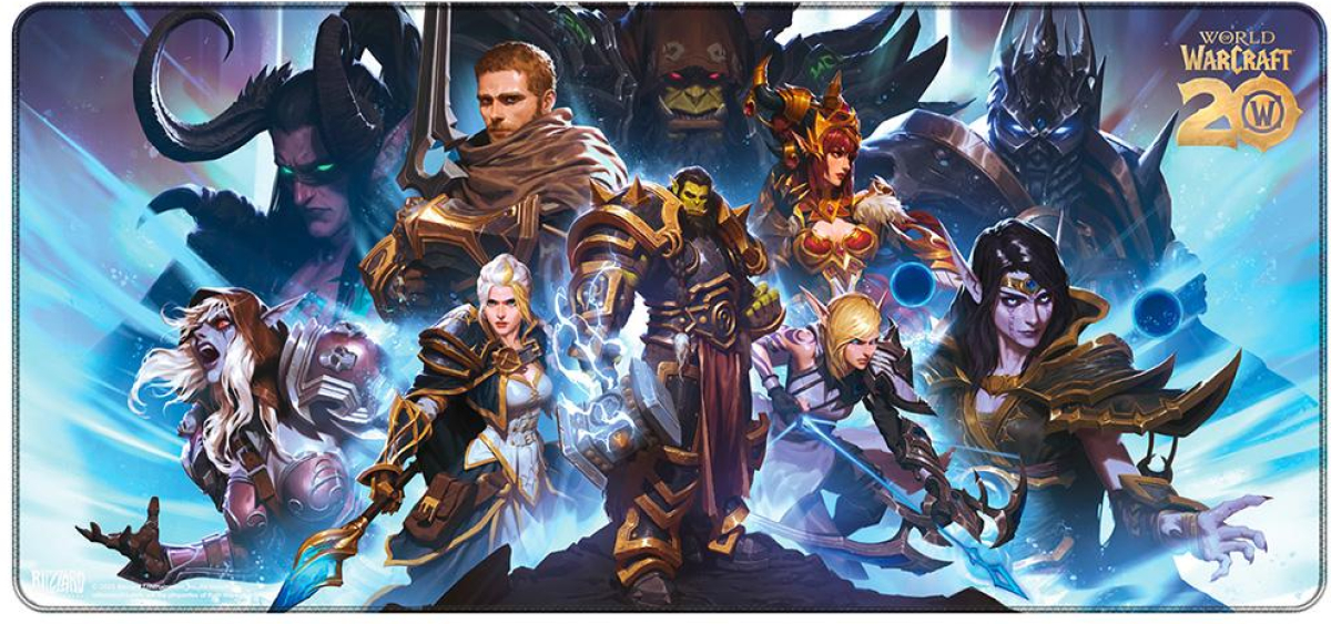 Подложка за мишка Геймърски пад World Of Warcraft - 20th Anniversary, XLна ниска цена с бърза доставка - BestPC.BG