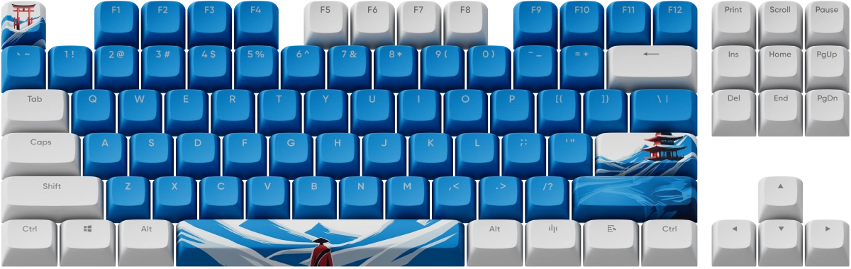 Капачки за механична клавиатура Dark Project - GeekBoy за ANSI ISO Layout, PBTна ниска цена с бърза доставка - BestPC.BG