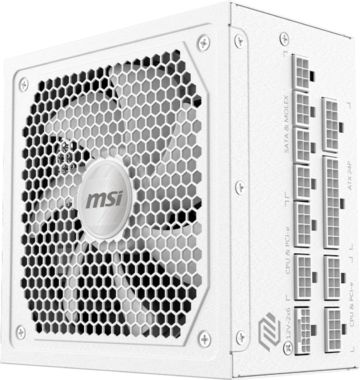 Захранване MSI MAG A1000GL PCIE5 WHITE, 1000W, 80 PLUS Gold, 135mm FDB Fan, Protections: OCP-OVP-OPP-OTP-SCP-UVP, Active PFC Designна ниска цена с бърза доставка - BestPC.BG