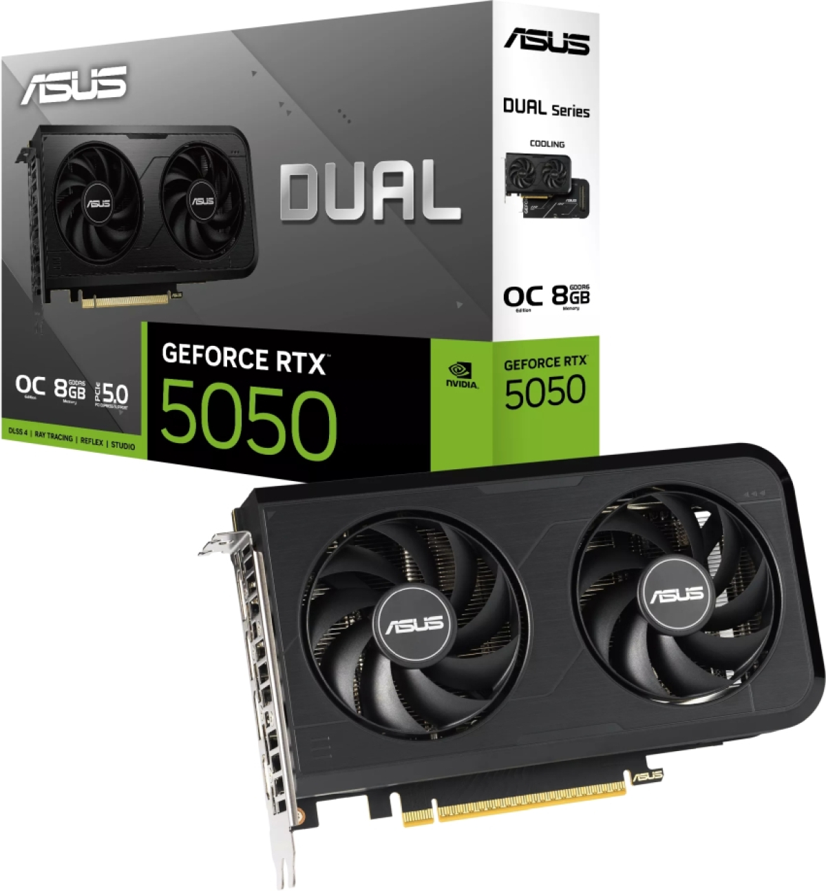 Видеокарта Asus Dual GeForce RTX 5050 8GB GDDR6 OCна ниска цена с бърза доставка - BestPC.BG