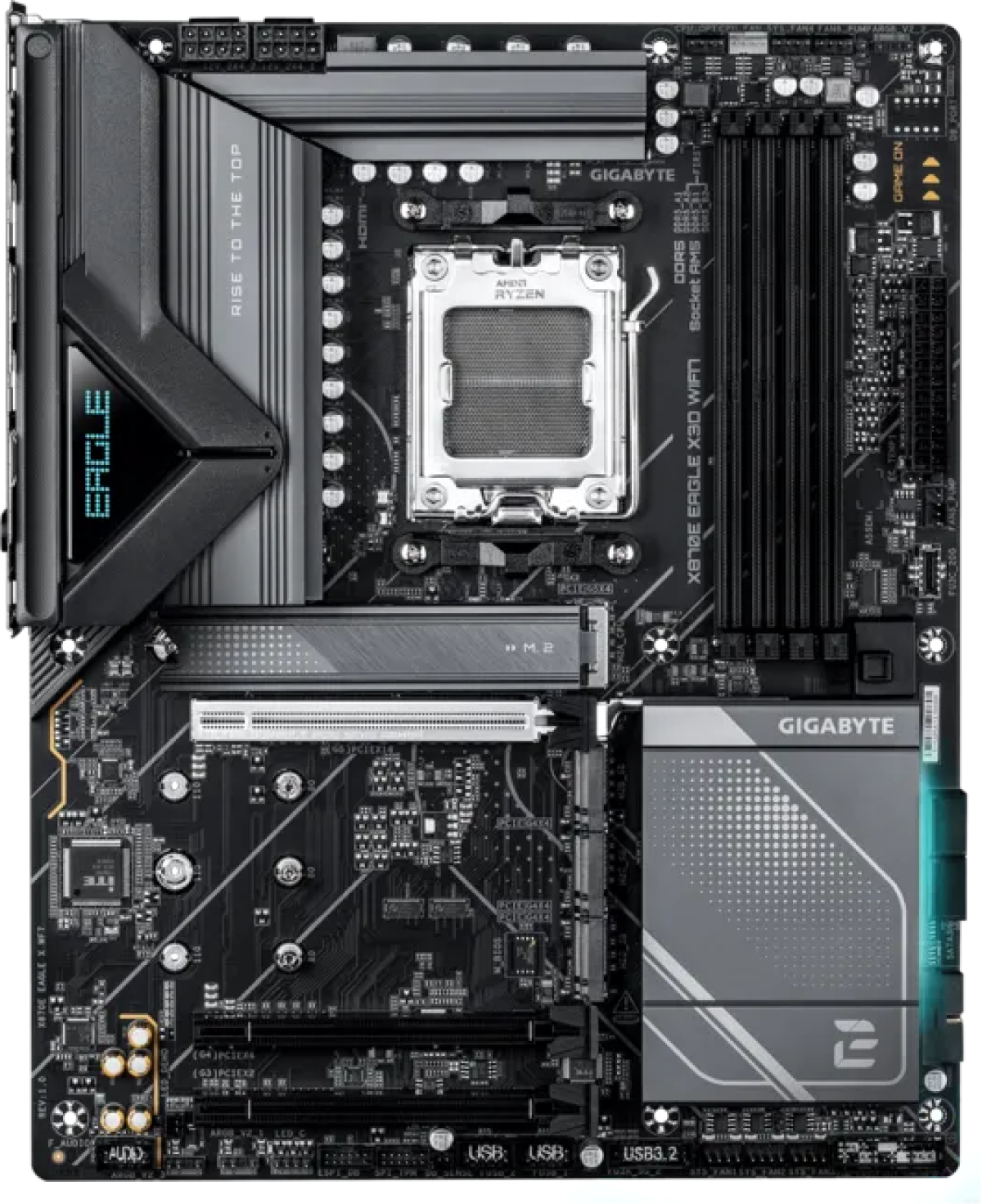 Дънна платка GIGABYTE X870E EAGLE X WF7 - AM5на ниска цена с бърза доставка - BestPC.BG