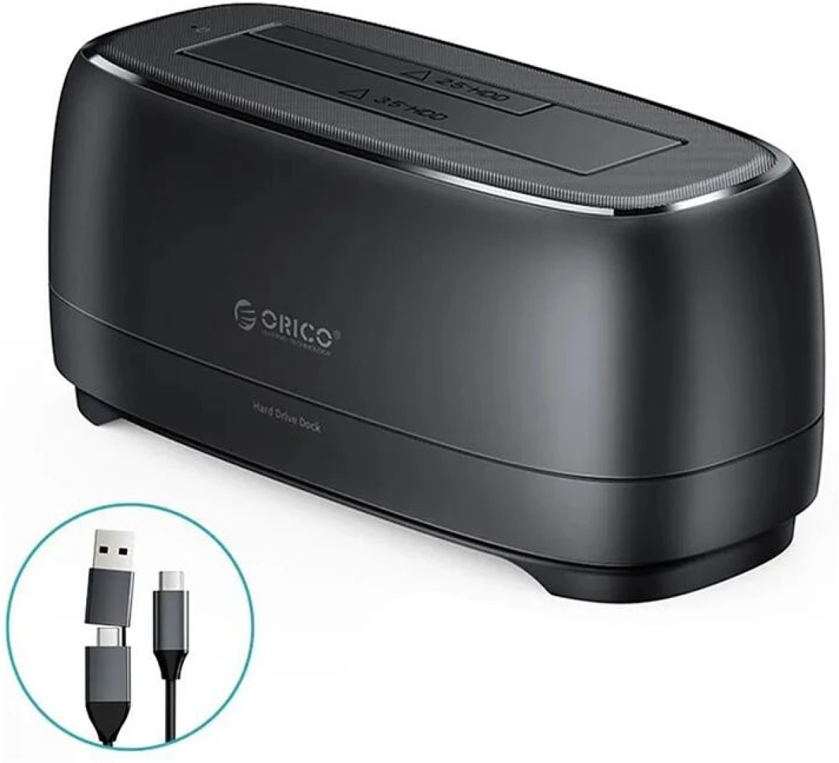 Кутия/Чекмедже за HDD Orico докинг станция Storage - HDD-SSD Dock - 2.5-3.5 inch USB-C-A - DD18C3-EU-BKна ниска цена с бърза доставка - BestPC.BG