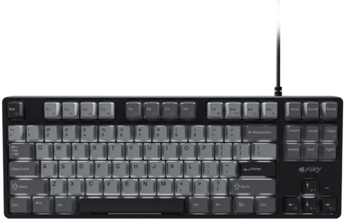 Клавиатура Fury Kanabo K2, US layout, Бяла подсветка, Механична, Черна/Сивана ниска цена с бърза доставка - BestPC.BG