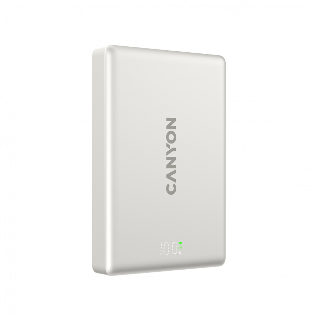 Външна батерия CANYON OnPower 511 PD20W, Безжично зареждане, MagSafe, 10000mAh, Сивна ниска цена с бърза доставка - BestPC.BG