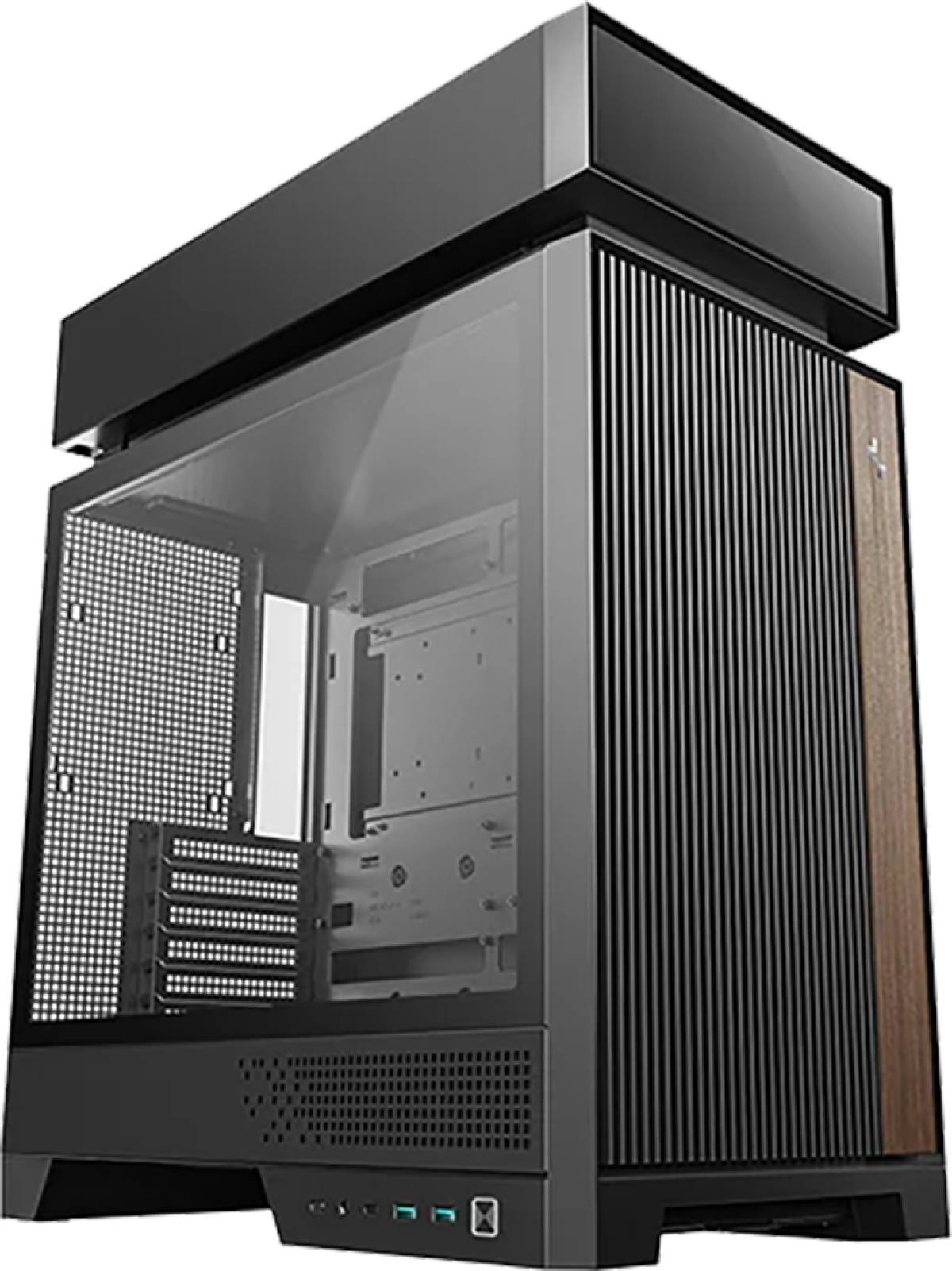 Кутия DeepCool CL660, Mid Tower, ATX, 2xUSB3.0, 1xUSB Type-C, 1xAudio, 2x120mm вентилатори, закалено стъкло, черенна ниска цена с бърза доставка - BestPC.BG