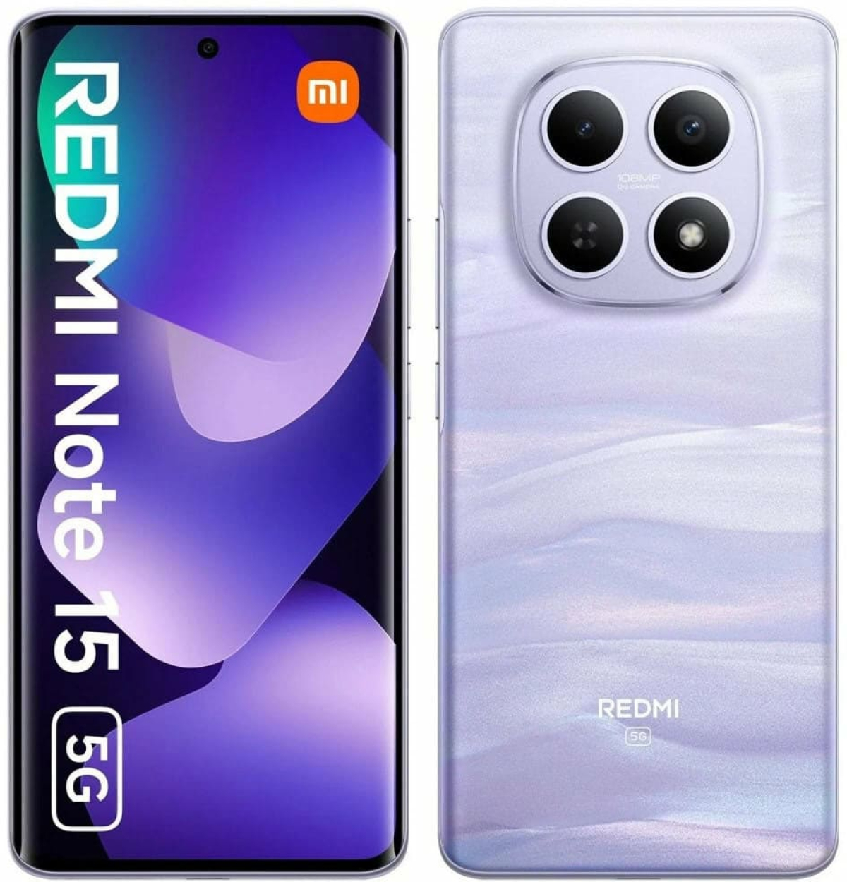 Смартфон Redmi Note 15 5G, 6.77″, Snapdragon 6 Gen 3, 8 GB RAM, 256 GB, 108 MP, 5520 mAh, Mist Purpleна ниска цена с бърза доставка - BestPC.BG