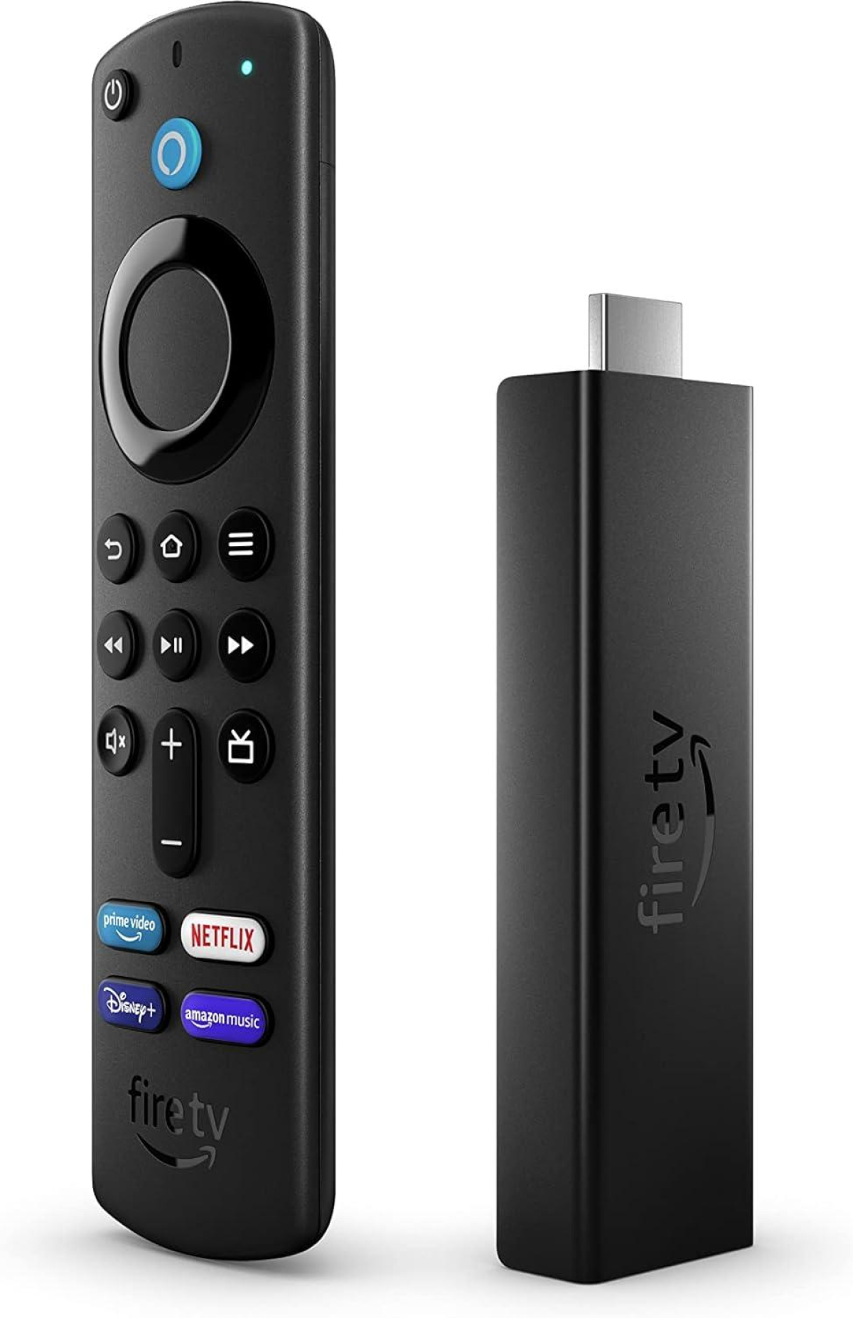 STB - мрежов плейър Amazon Fire TV Stick 4K Plus (2025), 4K Ultra HD, Wi‑Fi 6, Dolby Vision, HDR10+, черенна ниска цена с бърза доставка - BestPC.BG