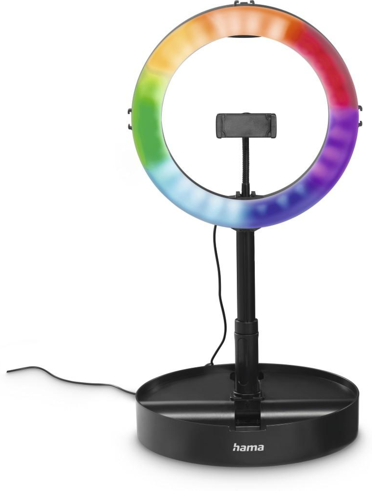 Hama LED Лампа със статив SpotLight FoldUp RGB 102 LED-RGB, комплект за смартфон, сгъваемана ниска цена с бърза доставка - BestPC.BG