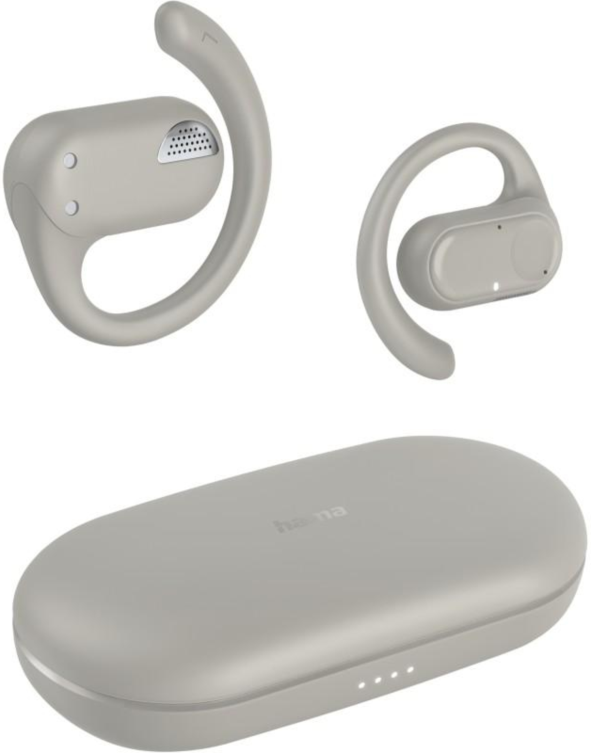 Слушалки Hama Spirit Open, True Wireless, Bluetooth 5.3, Open-ear, вграден микрофон, voice assistant, сивна ниска цена с бърза доставка - BestPC.BG