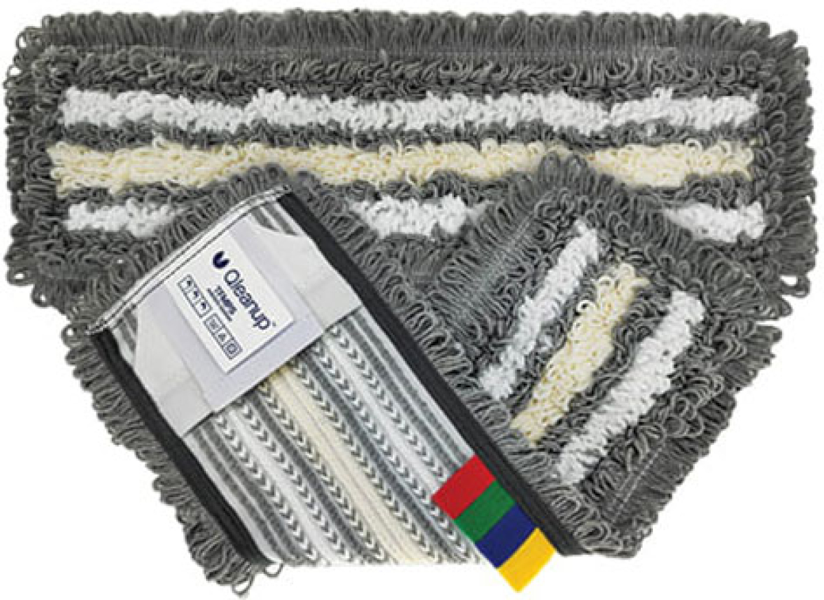 Моп York Qleanup Tri-Fiber, микрофибър, Color strips, 42.5 х 16.5 cmна ниска цена с бърза доставка - BestPC.BG