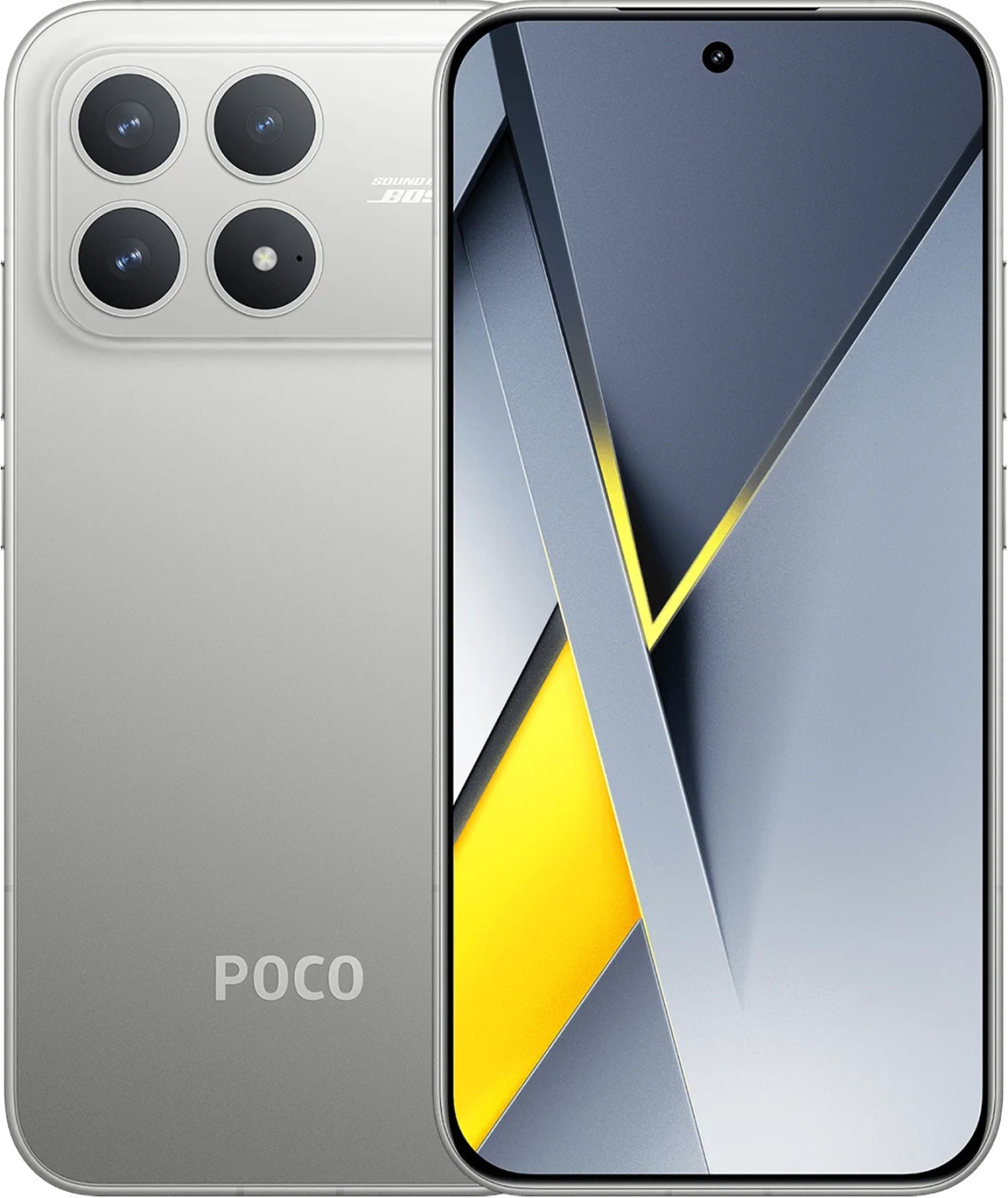 Смартфон POCO F8 Pro 5G 12GB 256GB Titanium Silver, 6.59" AMOLED 120 Hz, Snapdragon 8 Elite, 50 MP, 6210 mAh, Dual SIM, USB-C, сребристна ниска цена с бърза доставка - BestPC.BG