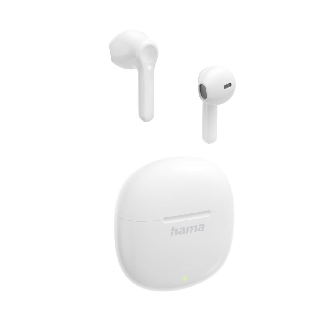 Слушалки HAMA Action One, TWS, Bluetooth 5.3, вграден микрофон, до 10 м обхват, USB-C, бялна ниска цена с бърза доставка - BestPC.BG