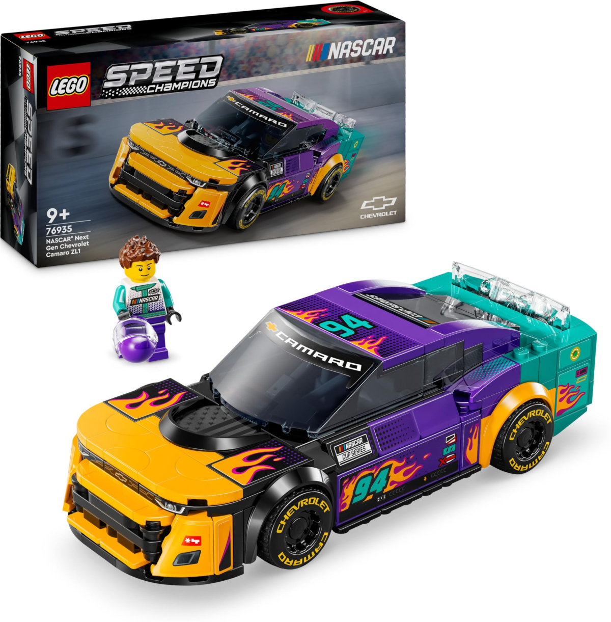 LEGO Speed Champions NASCAR Next Gen Chevrolet Camaro ZL1 76935на ниска цена с бърза доставка - BestPC.BG