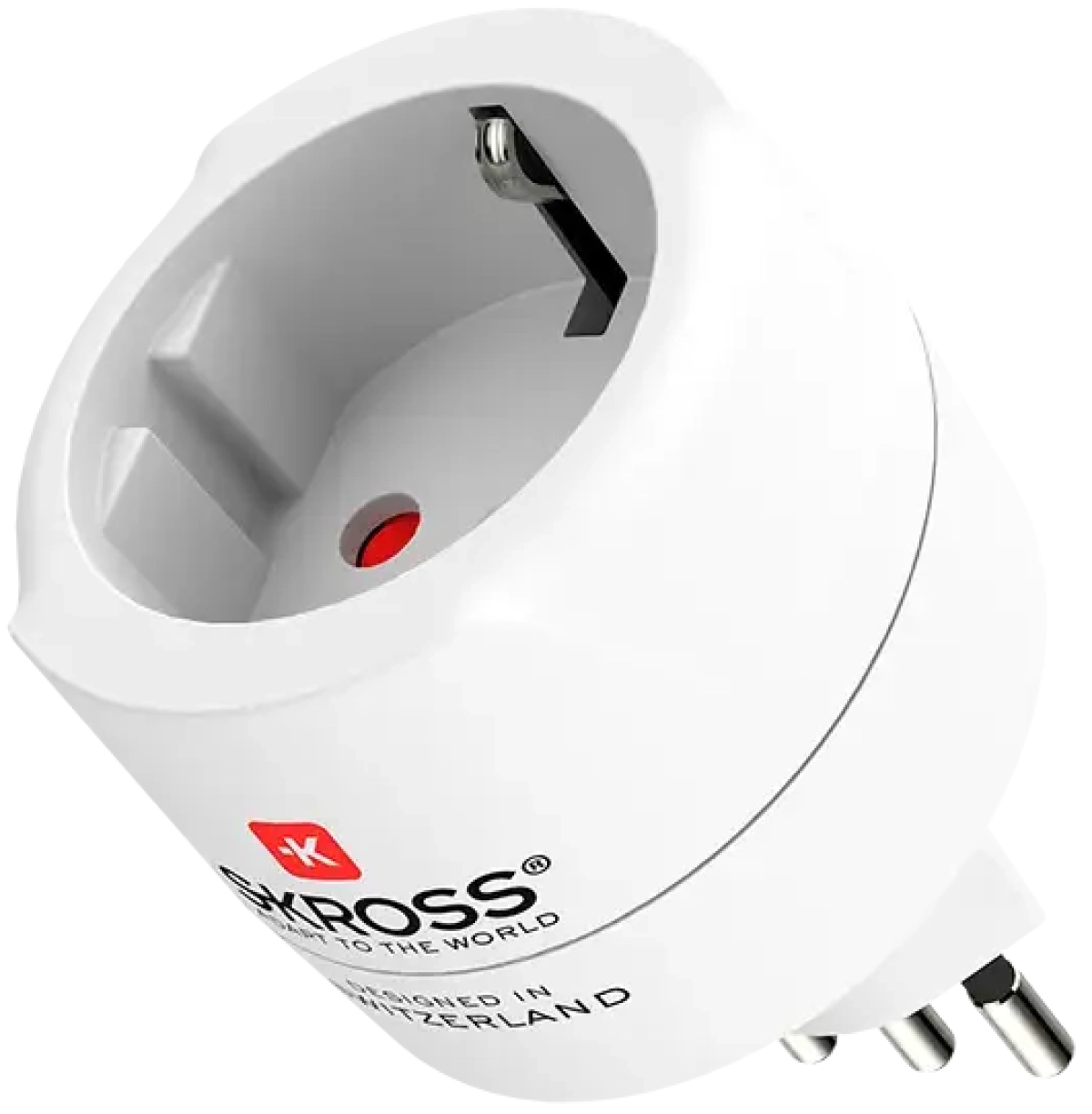Контакт Преходник SKROSS 1500272CE World to CH+IT+BR, EU към Switzerland / Italy / Brazil, 10A, 2500W, бялна ниска цена с бърза доставка - BestPC.BG