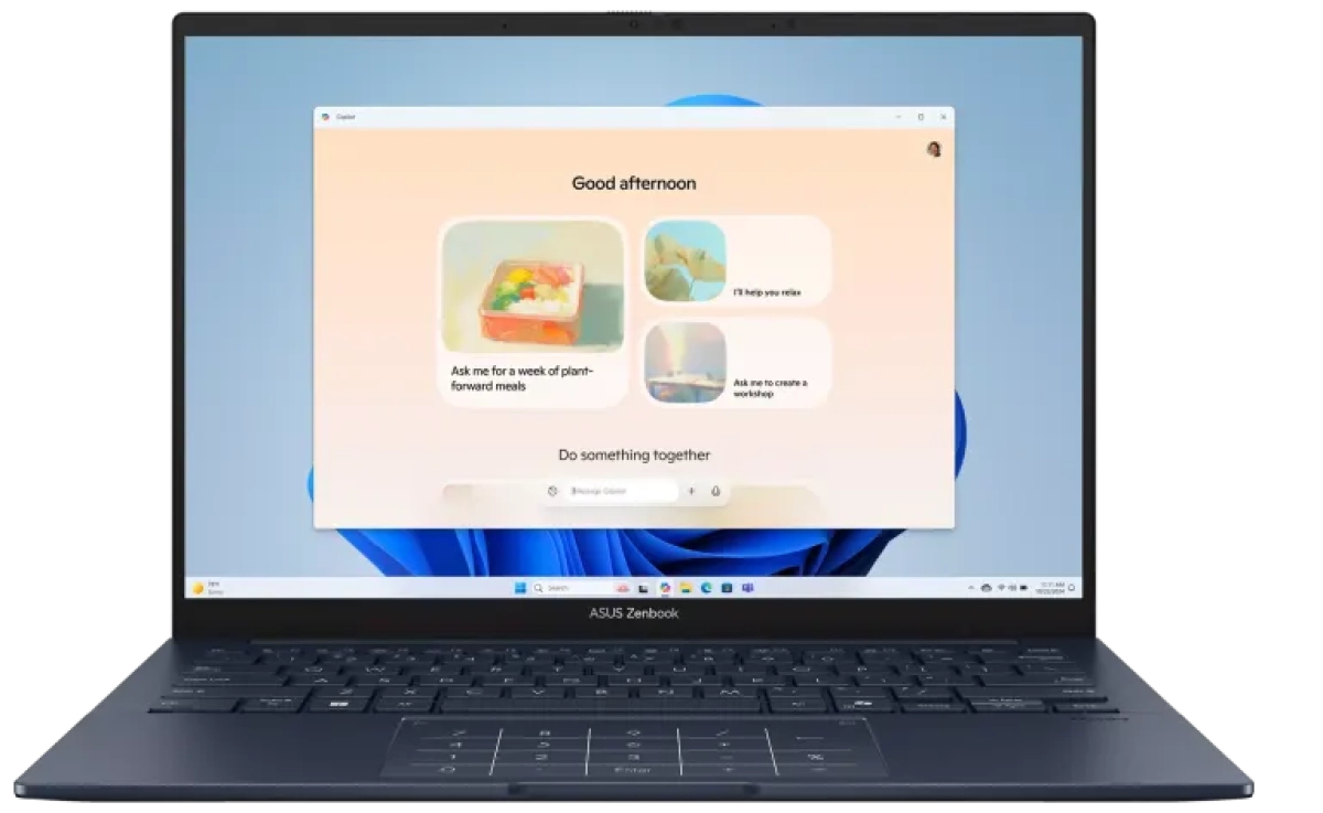 Лаптоп ASUS Zenbook 14 UX3405CA-ST786X, 14.0", 2.8K, тъчскрийн, Intel Core Ultra 9 285H, Intel Arc 7 Core, 32 GB, 1 TB SSD, Windows 11 Pro, Синна ниска цена с бърза доставка - BestPC.BG