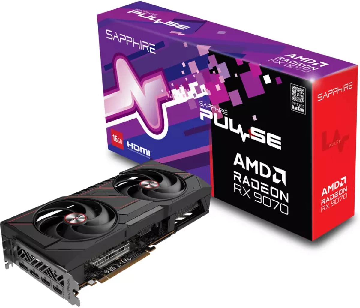 Видеокарта AMD Radeon RX 9070, 16GB, Sapphire Pulse, PCI-E 5.0, GDDR6, 256-bit, DisplayPort, HDMIна ниска цена с бърза доставка - BestPC.BG