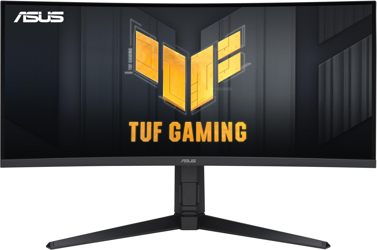 Монитор ASUS TUF GAMING VG34VQL3A - 34\'\' VA, 3440x1440, 180Hz, 400 cd/m, 1ms, 4000:1, 2x HDMI, 2x DisplayPort, 3x USB 3.2 Gen 1 Type-A, Черенна ниска цена с бърза доставка - BestPC.BG