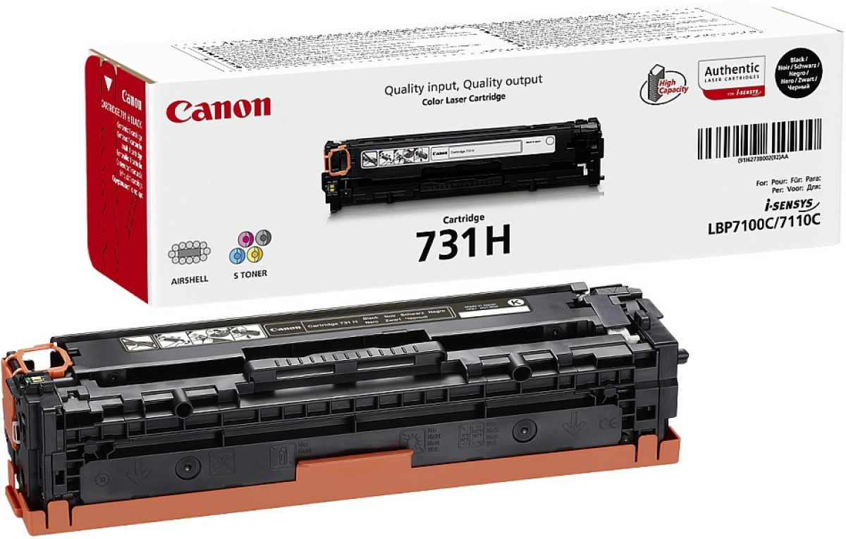 Тонер за лазерен принтер Canon CRG-731H, за Canon i-SENSYS LBP7100C/LBP7110C, 2400 копия, черенна ниска цена с бърза доставка - BestPC.BG