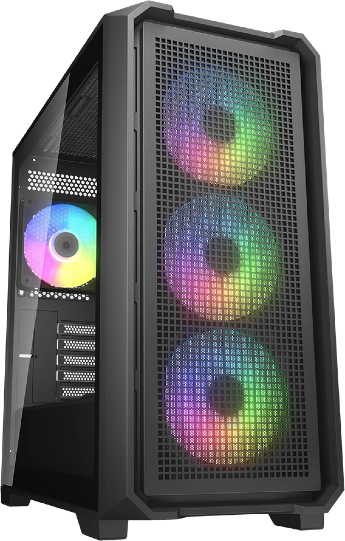 Кутия COUGAR MX600 Mini V2 RGB PC Case, Mini Tower, Blackна ниска цена с бърза доставка - BestPC.BG