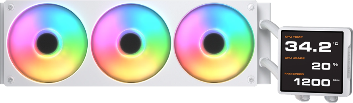 Водно охлаждане COUGAR Poseidon Vistek Pro ARGB 360 AiO Liquid Watercooling - Whiteна ниска цена с бърза доставка - BestPC.BG